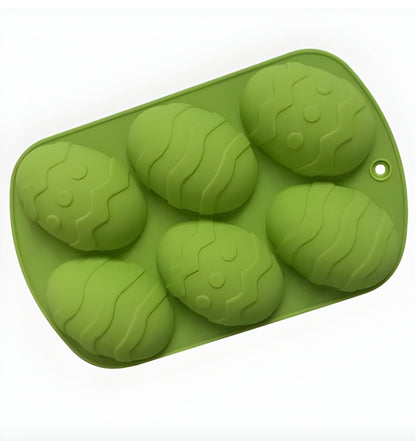 Easter Egg Chocolate Mold 6 Cavity