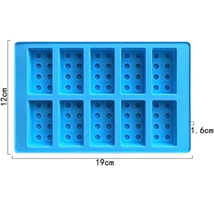 Building Block Silicone Chocolate Mold – 10 Cavity