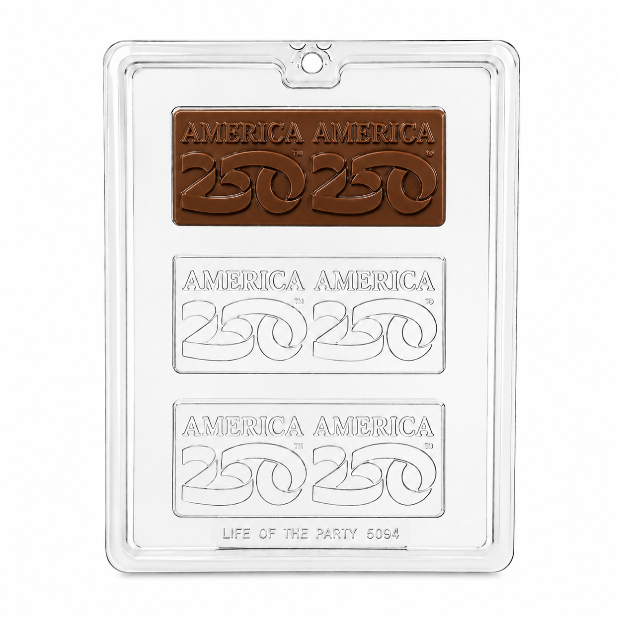 America 250th Chocolate Bar Mold