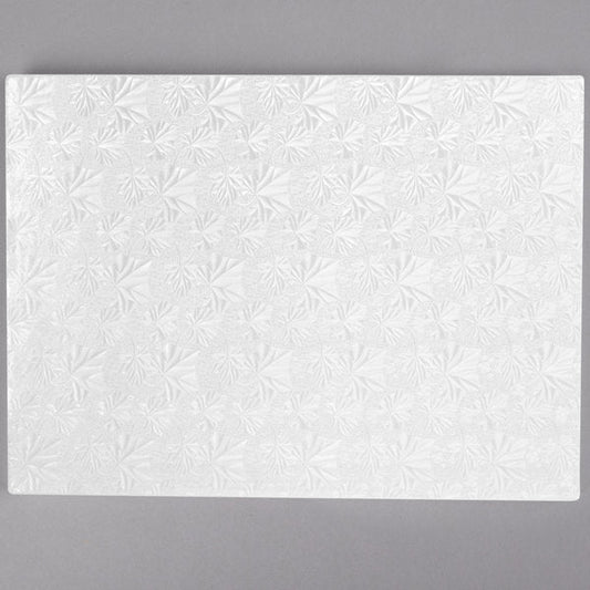 Half Sheet Cake Drum 1/4 Inch Thick White