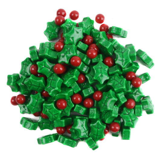 Holly Berry Pressed Candy 8  OZ