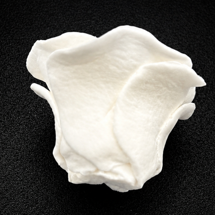 White Gum Paste Rose | White Rose Gumpaste Wedding Cake Decoration 2.5in