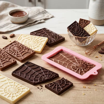 Spiderweb Chocolate Bar Mold - Halloween Candy Mold