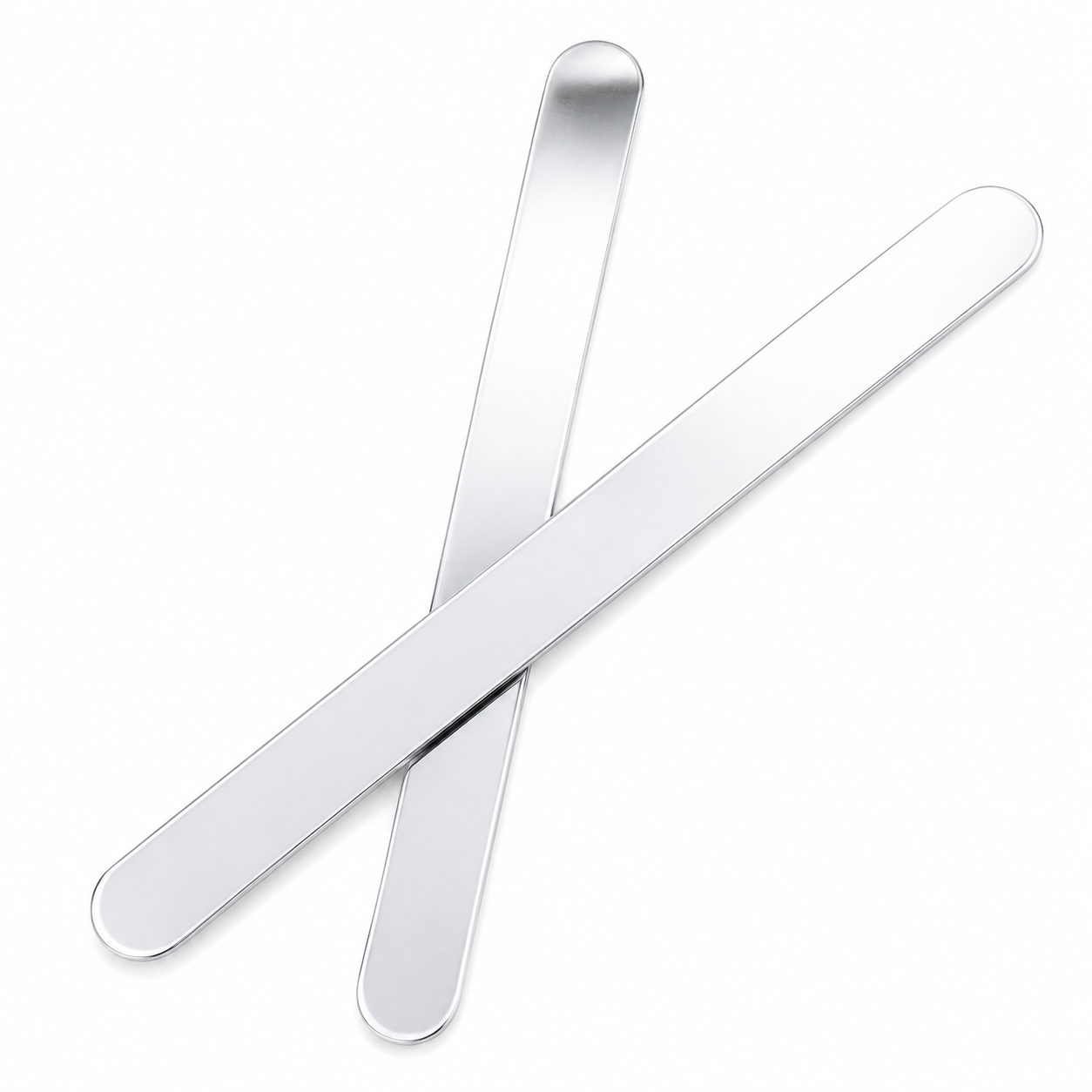 Acrylic Cakesicle & Popsicle Sticks Silver Mirror – 12 Count