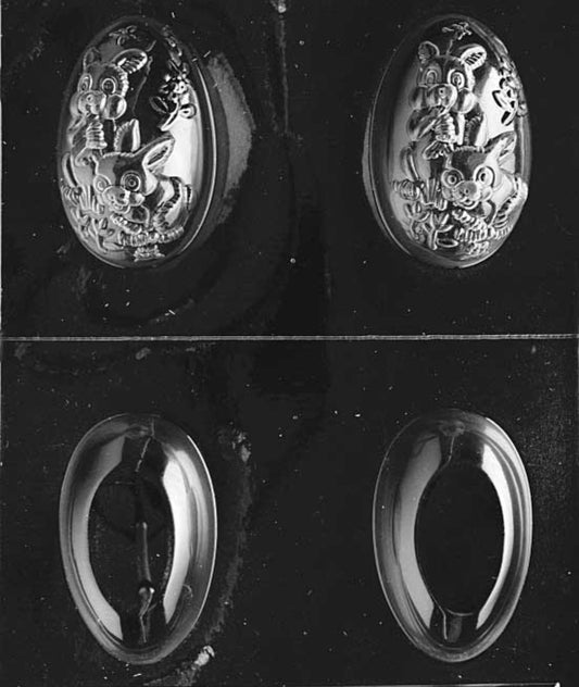 Easter 3d Bunny Egg Mold 4 Cavity