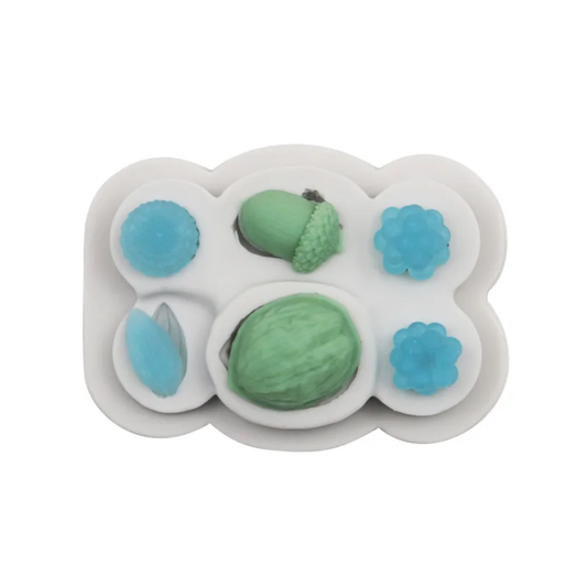 Nuts & Berries Fondant Silicone Mold Acorn, Walnut, Pine, Berries