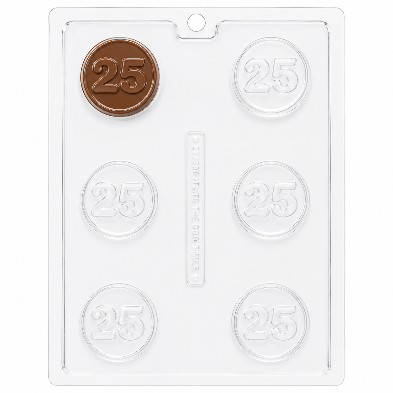 25 Number Chocolate Covered Oreo Mold – Anniversary & Birthday Cookie Candy Mold