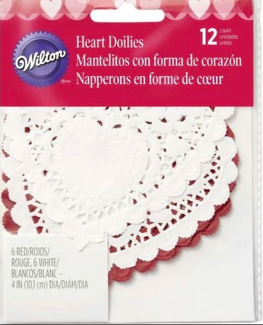 Heart Doilies 12 Count