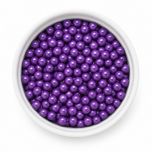 Sugar Beads Deep Purple 8mm 2 Oz