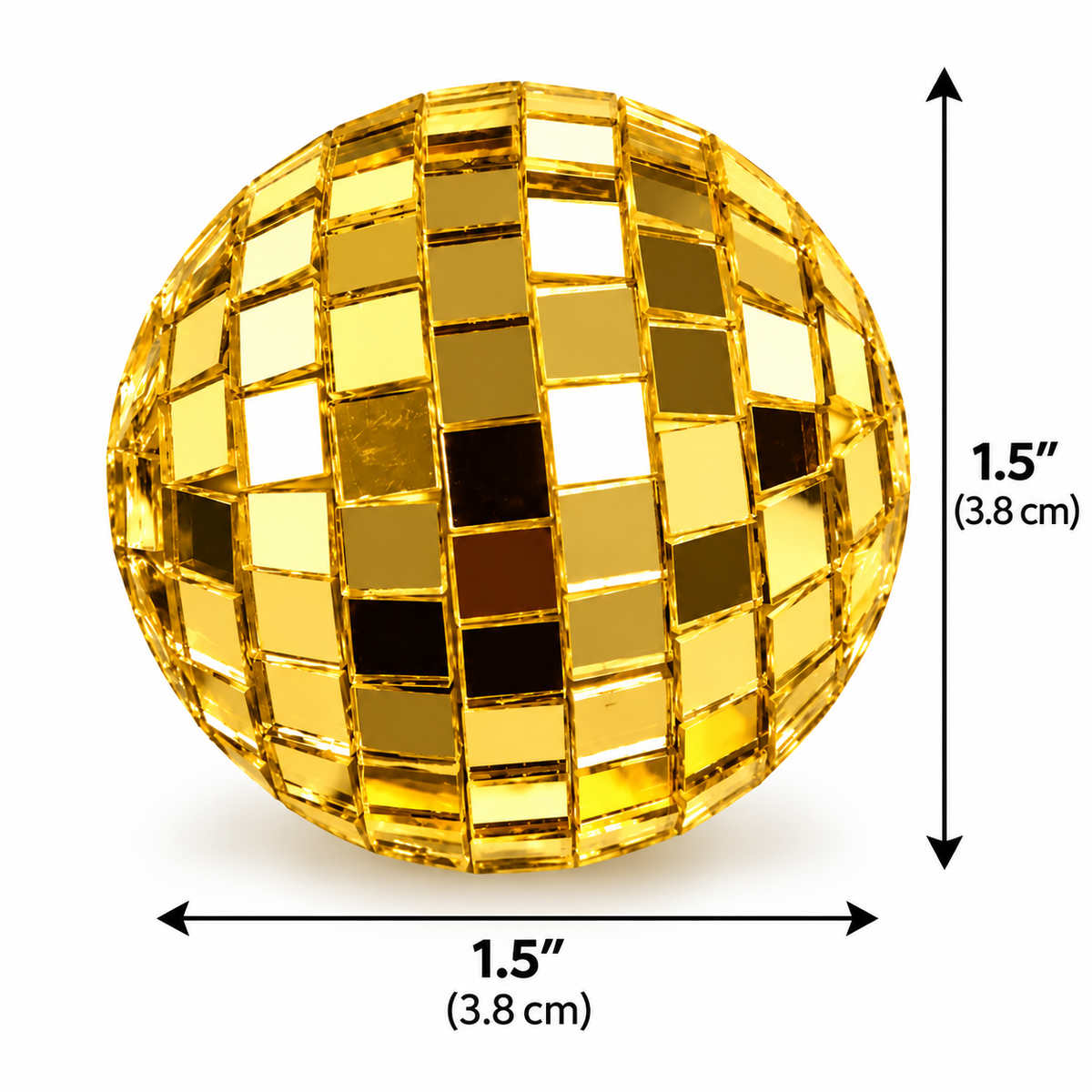 Gold Disco Ball Cake Toppers Set of 6 |