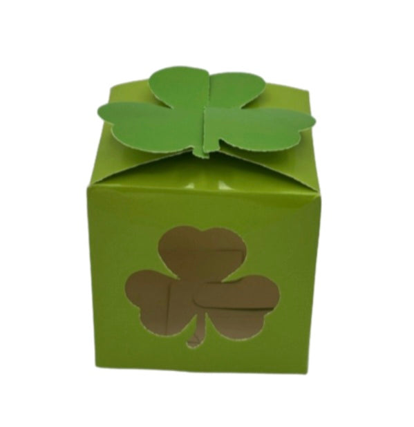 St. Patricks Day Clover Treat Boxes – 3in Set of 4