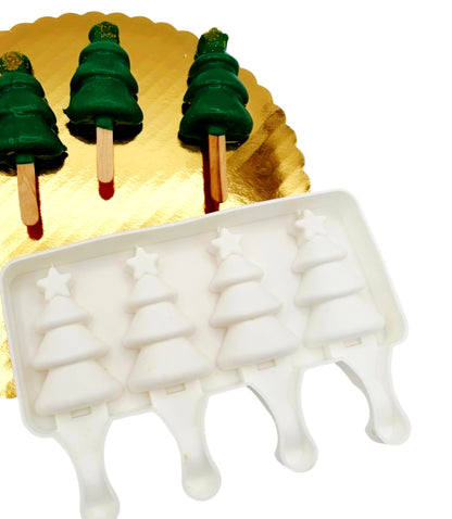 Christmas Tree Cakesicle Mold 4 Cavity
