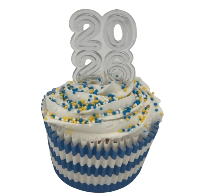 Royal Blue Yellow White Graduation Nonpareil Mix