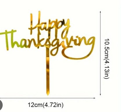 Happy Thanksgiving Cake Topper