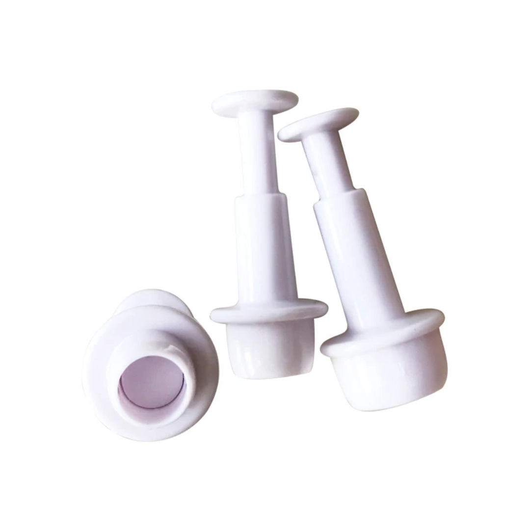 Graduated Round Fondant & Gum Paste Plunger Cutters - 4 Piece Set