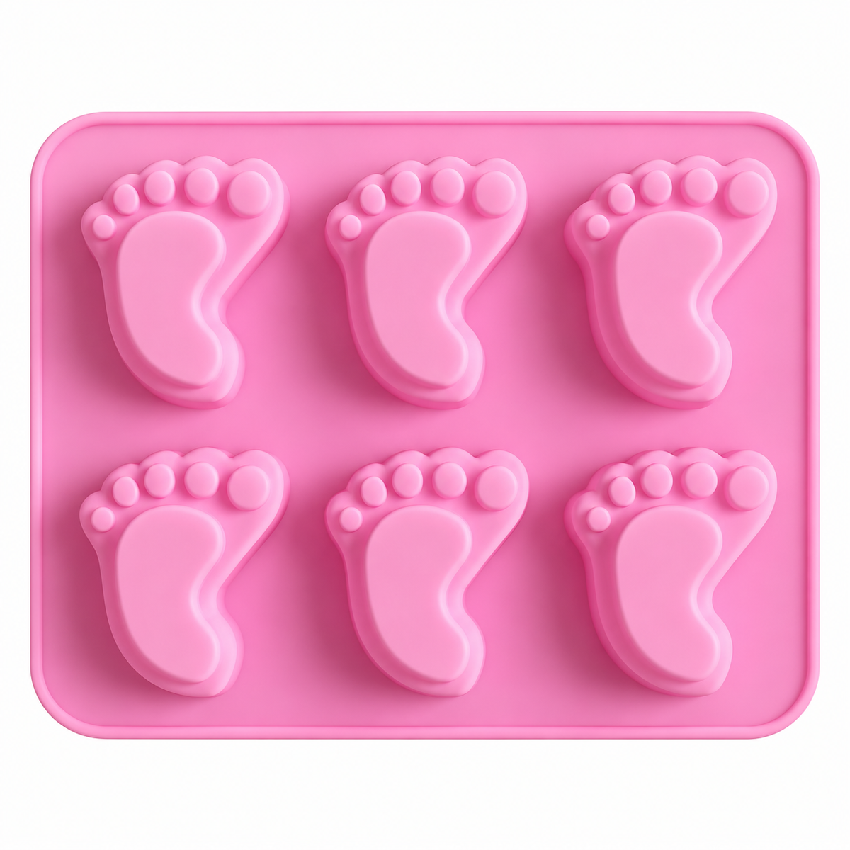 Baby Foot Silicone Chocolate Mold – 6 Cavity