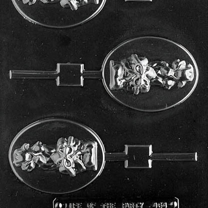 Floral Bouquet Cameo Chocolate Lollipop Mold