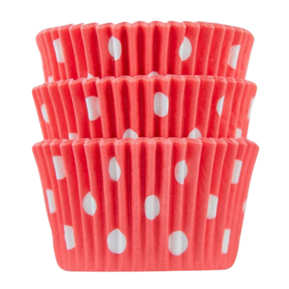 Red Polka Dot Cupcake Liners 50-count