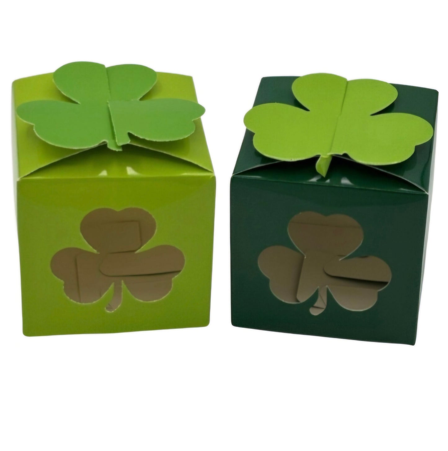 St. Patricks Day Clover Treat Boxes – 3in Set of 4