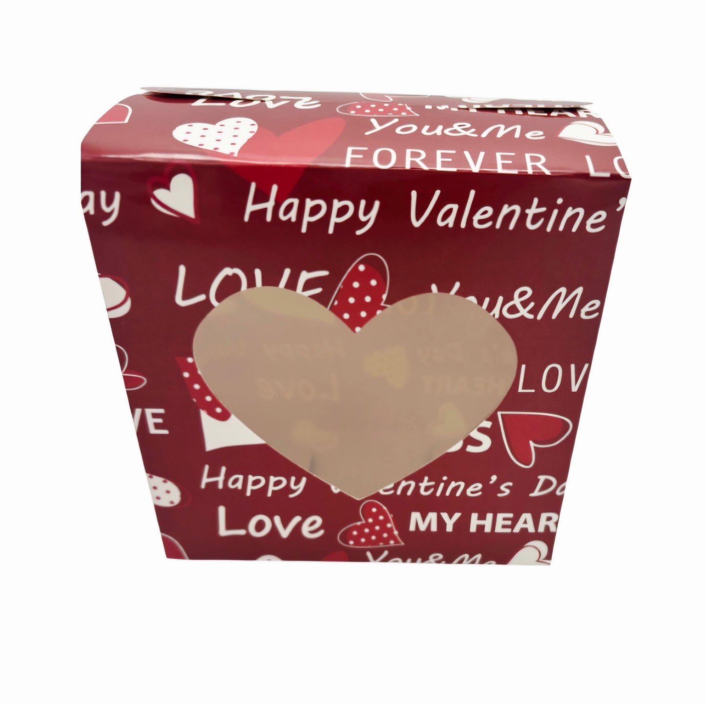 Valentine’s Day Heart Window Treat Boxes – Assorted Designs (6-Count)