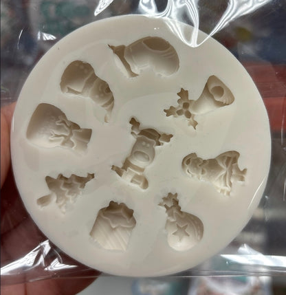 Assorted Christmas Chocolate & Fondant Silicone Mold