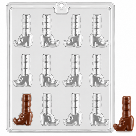 Witch Feet Chocolate Mold 12 Cavity