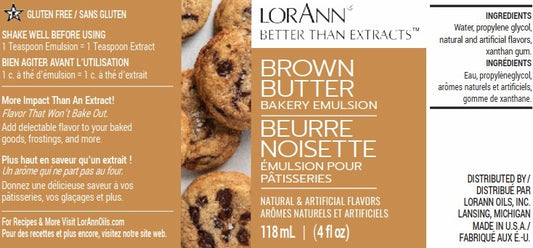 LorAnn Bakery Emulsion Brown Butter 4 oz
