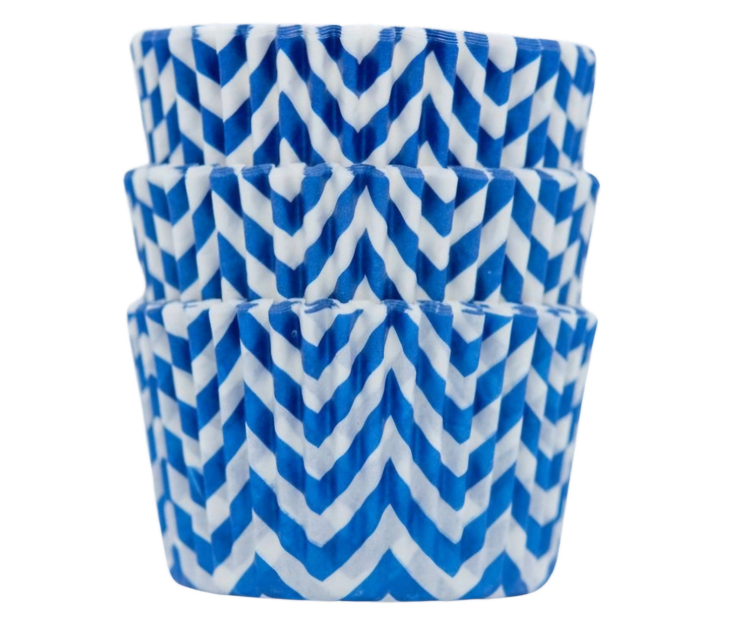 Royal Blue Chevron Cupcake Liners 50-count