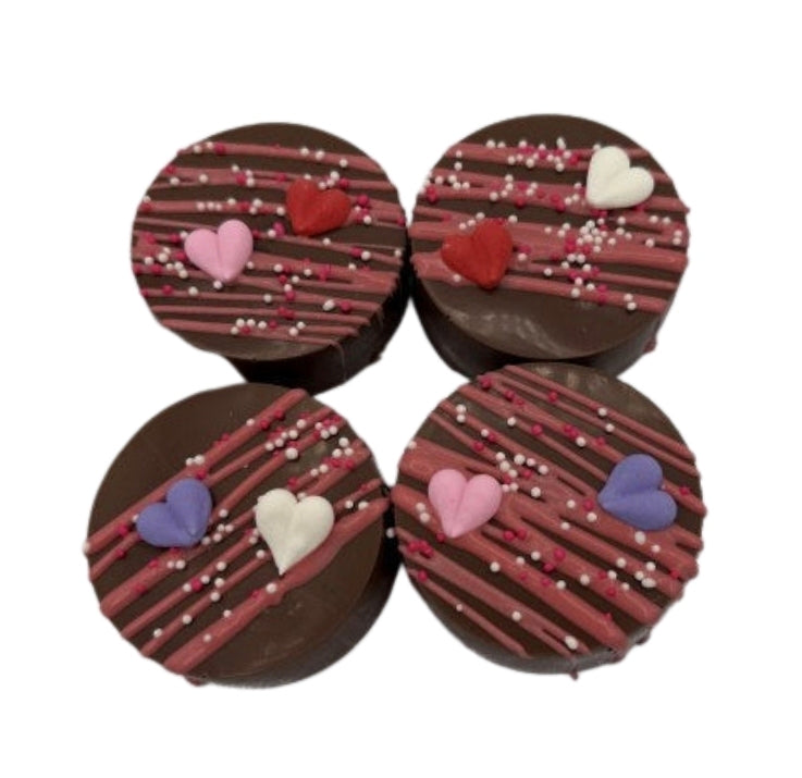 Edible Decorations Royal Icing Mini Hearts 1/2in 12-Count