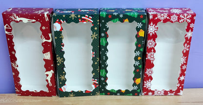 Christmas Treat Boxes – Assorted 4-Pack (12"x5")