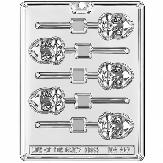 Tweety Lollipop Chocolate Mold 6 Cavity