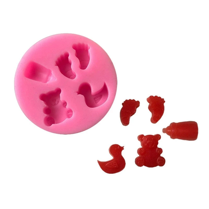 Baby Shower Mini Shapes Fondant & Gum Paste Silicone Mold