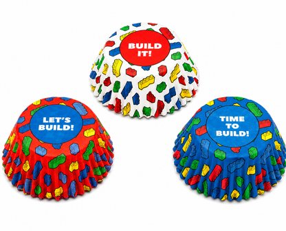 Lego Style Cupcake Liners Build It 75-Count