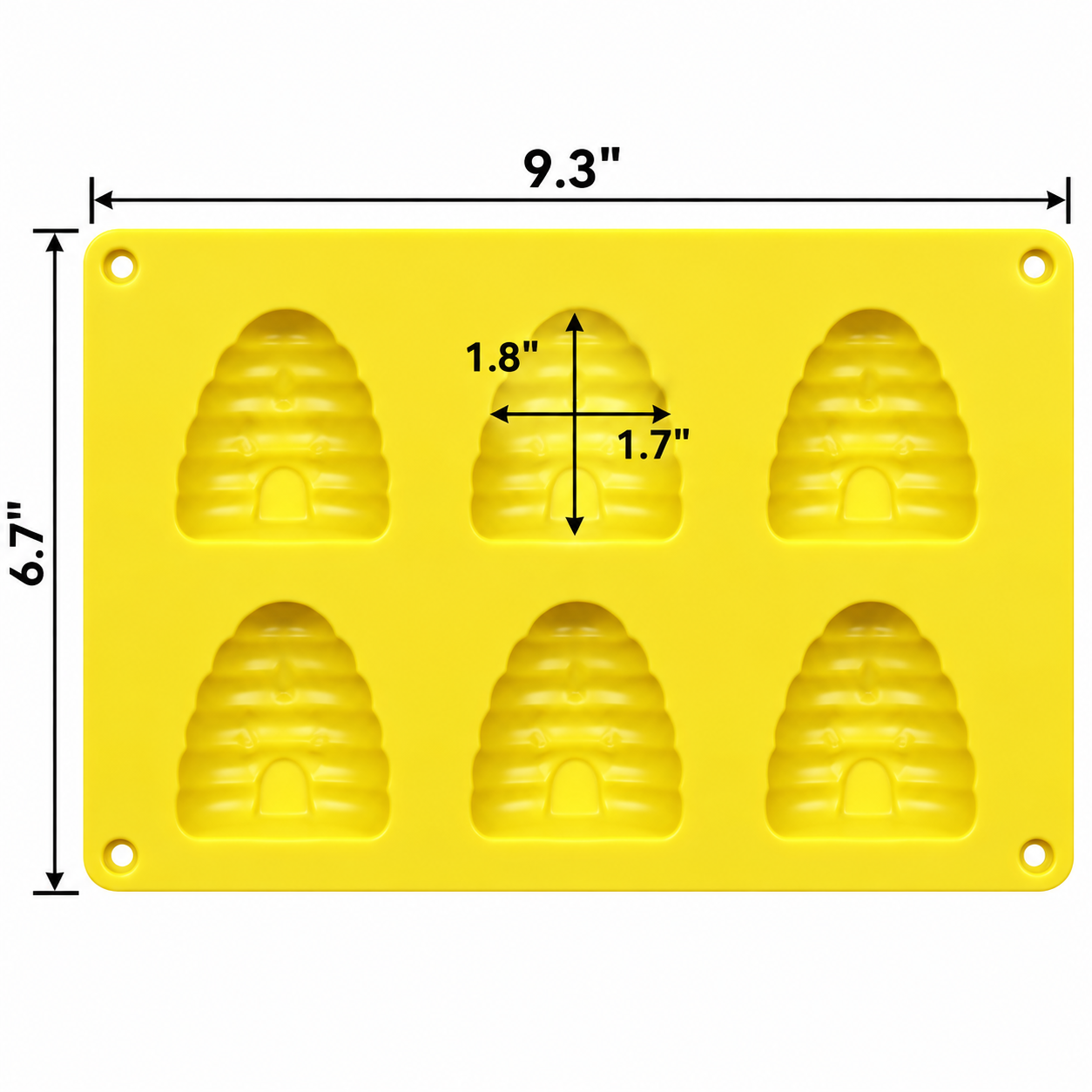 Beehive Silicone Chocolate Mold – 6 Cavity