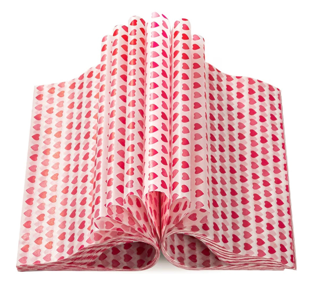 Valentine Hearts Parchment Paper 25 Count