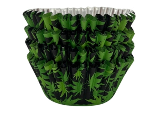 Marijuana Pot Leaf Cupcake Wrappers 100 Count