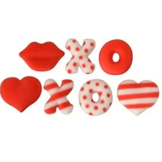 Edible Decorations Valentines Love Letters 8 Count