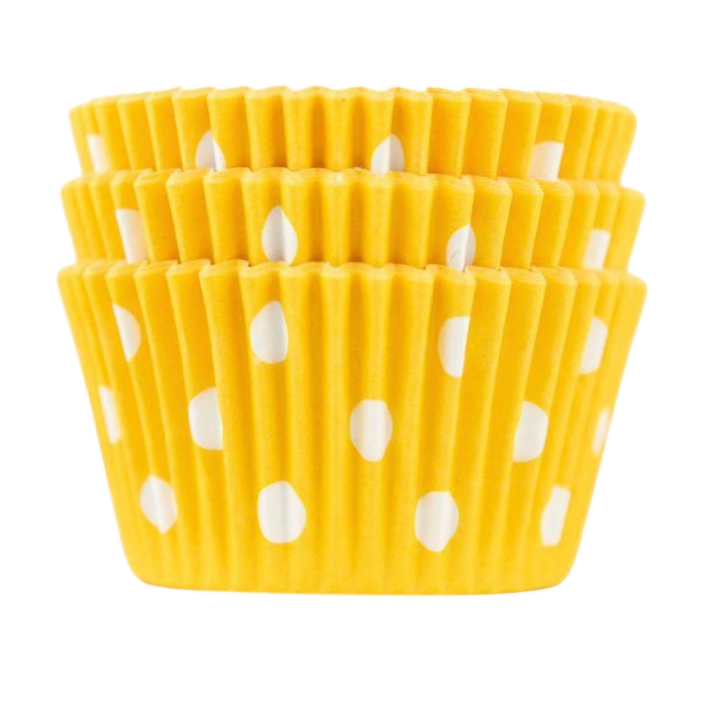 Yellow Polka Dot Cupcake Liners 50-count