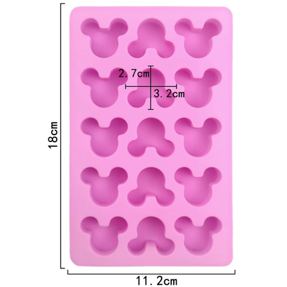 Mickey Ears Silicone Mold 15 Cavity