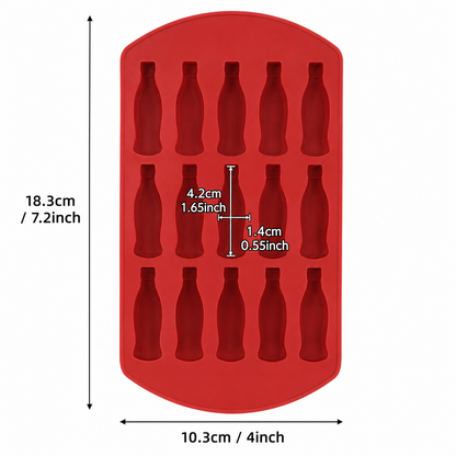 Mini Soda Bottle Silicone Mold – 15 Cavity Baby Shower “Ready to Pop” Mold