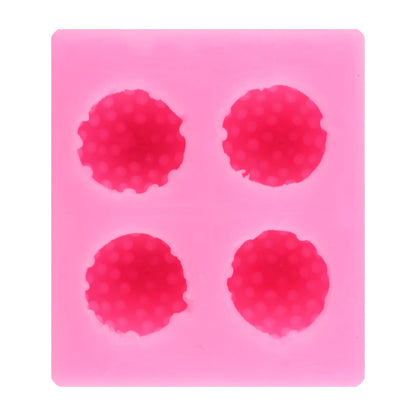Strawberry Silicone Candy Mold | 4 Cavity Chocolate, Fondant & Gummy Mold