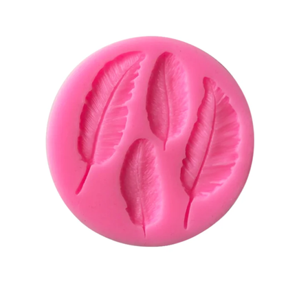 Feather Fondant & Gum Paste Silicone Mold – 4 Designs