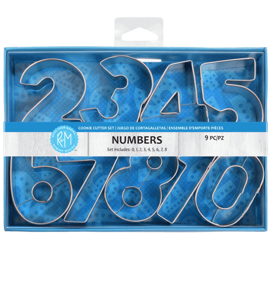 Numbers 9pc Cookie Cutter Set