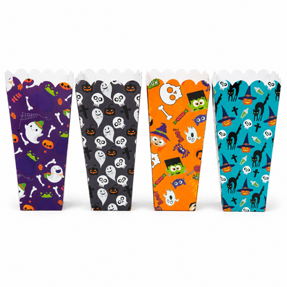 Halloween Spooky Night Popcorn Boxes 4 Count