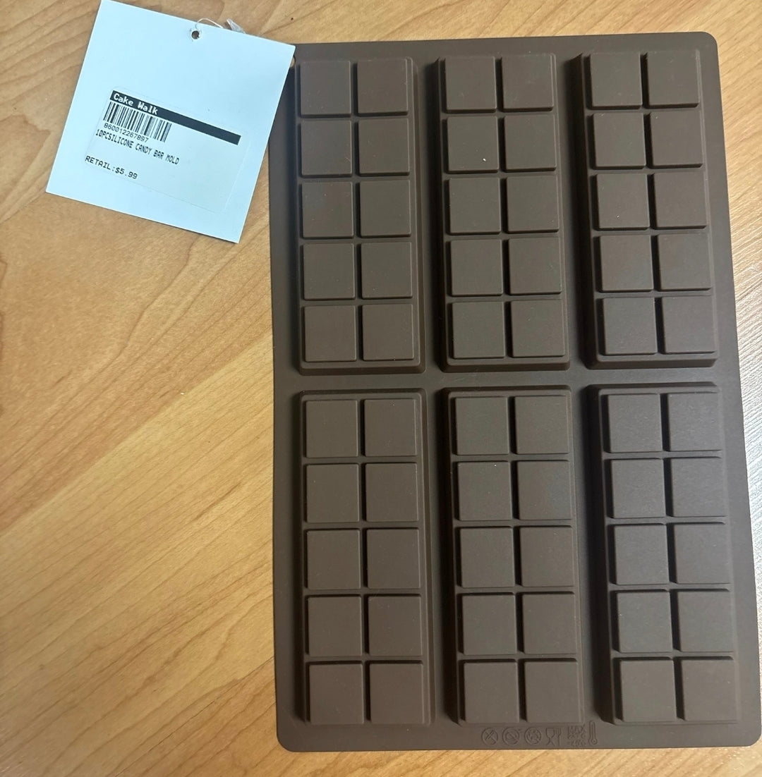 Silicone Chocolate Bar Mold – Break-Apart Candy Bar Mold