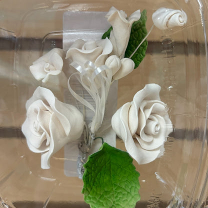 Tea Rose Gum Paste Spray White