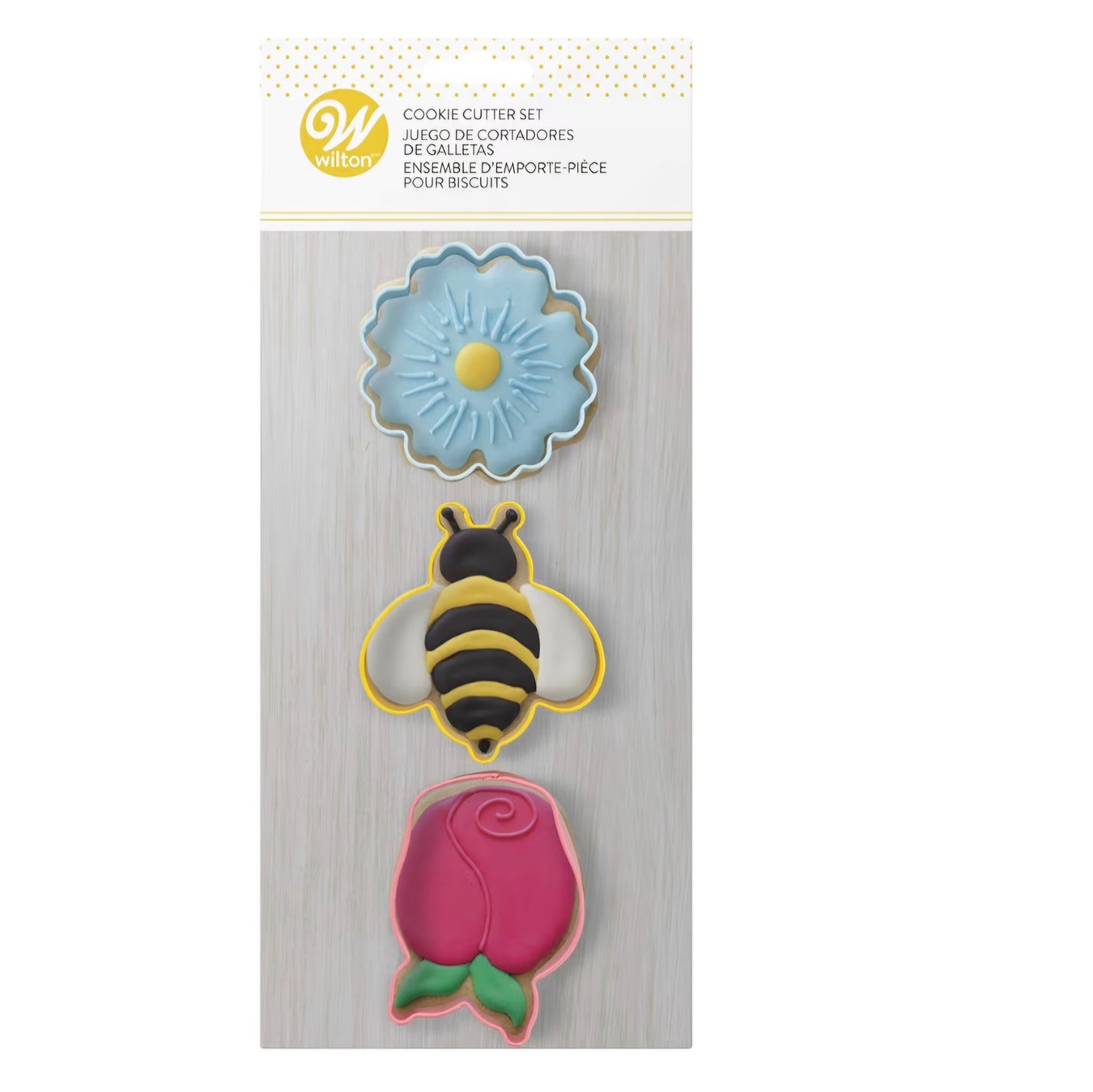 Daisy, Bumblebee, Tulip Cookie Cutter Set
