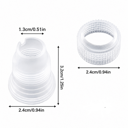 Couplers For Small Piping Tip 4 Count