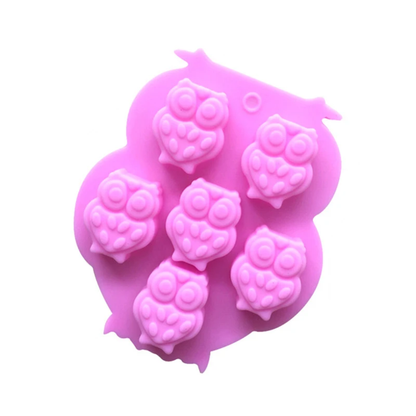 Owl Silicone Chocolate Mold – 6 Cavity