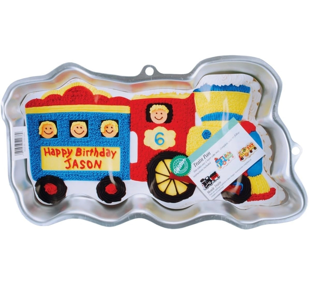 Wilton Train-Shaped Aluminum Cake Pan #2105-2076